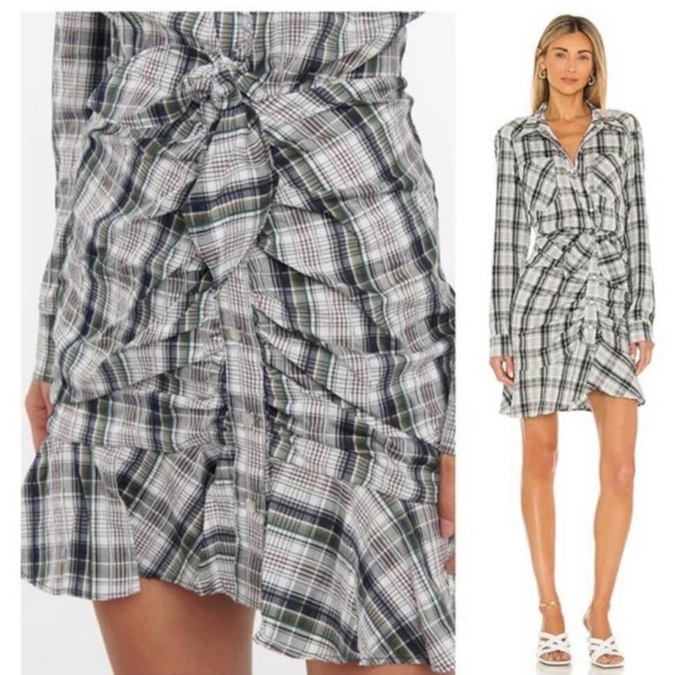 Veronica Beard Valle Plaid mini dress small/2